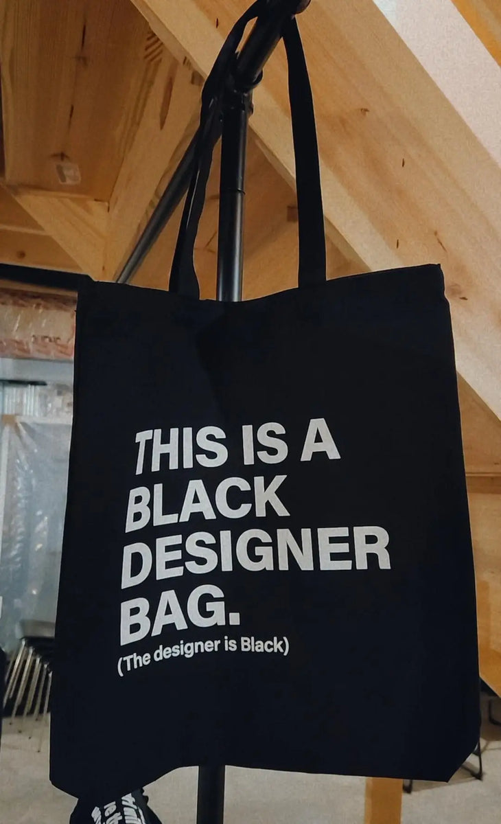 black designer bag