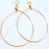 Brass Hoop Earrings