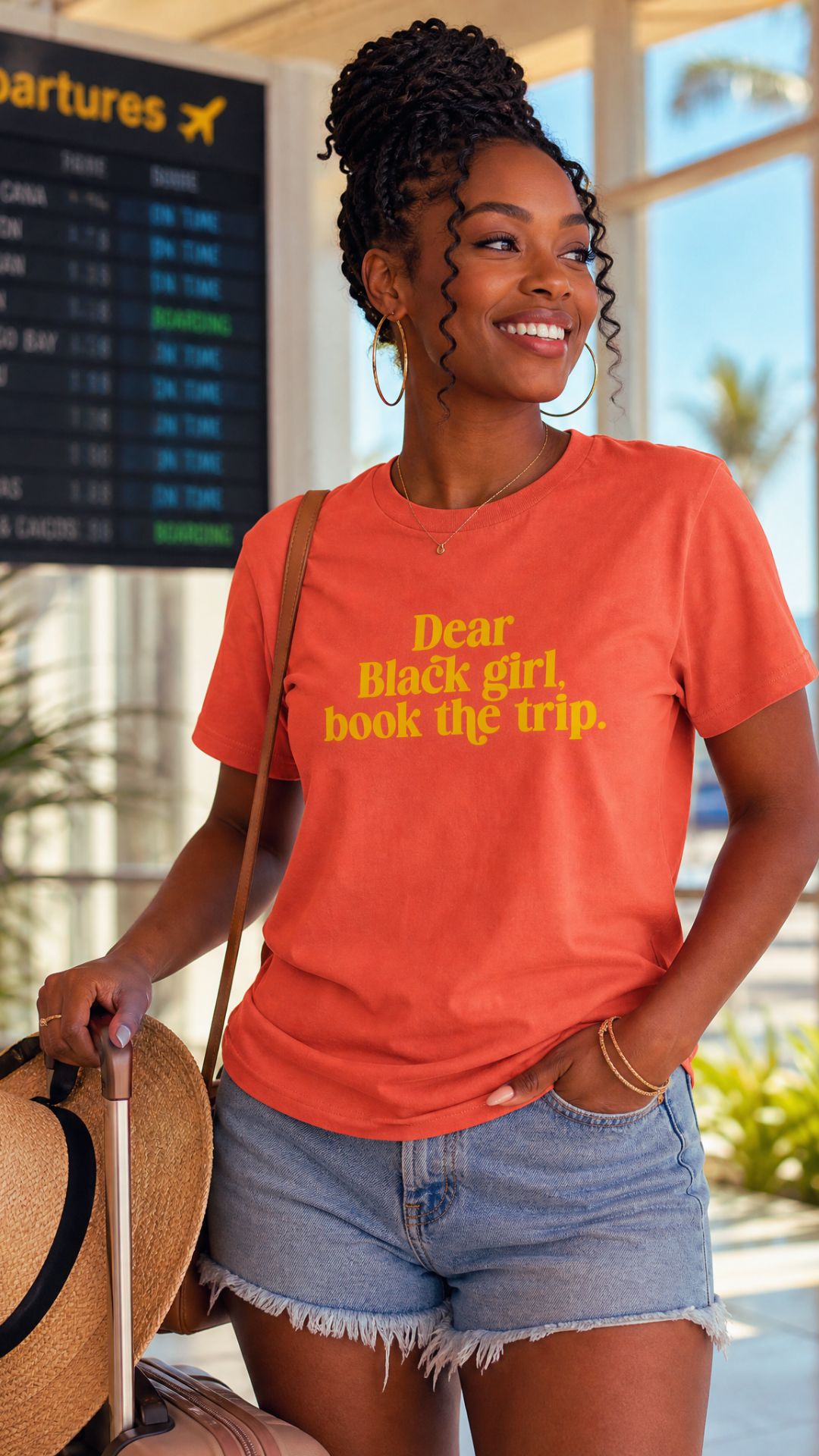 Book the trip sis.