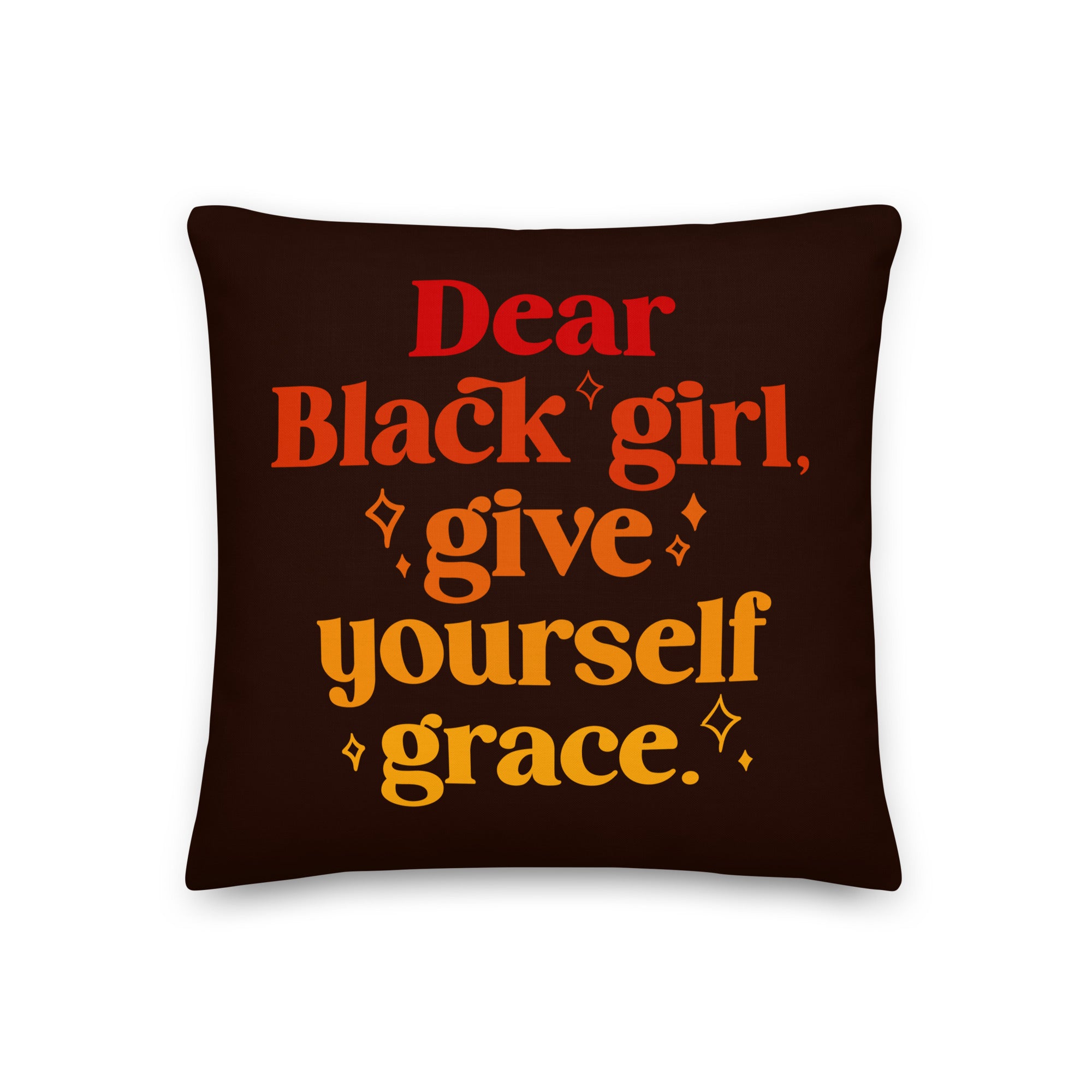 Dear Black Girl Grace Pillow